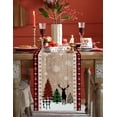 thumbnail image 2 of Farmhouse Christmas, Table Runner 90 Inches, Winter Reindeer Plaid Tree Snowflake Bed Runner Dresser Scarves Tabletop for Indoor Outdoor Parties/Ceremony/Banquet, 13" x 90", 2 of 8