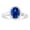 White Gold, variant on 8 x 6 in. 14K Rose Gold Oval Sapphire Vs2 Gemstone Ring