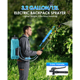 thumbnail image 7 of Battery Powered Backpack Sprayer 3.2 Gallon, Electric Graden Sprayer Works, Weed Lawn Sprayer with Telescopic Wand, 6 Nozzles, 2Pcs 2.5 Ah Battery and Charger, Sprayer Accessories, 7 of 7