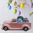 thumbnail image 4 of Camión De Pascua Con Huevos De Dinosaurio, Adorno De Pascua Rosa Para Repisa, Cocina, Hogar, 4 of 8