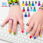 Disney Frozen Kids Nail Polish Set for Girls, Non-Toxic, Water-Base, Peelable, Safe for Kids 3+