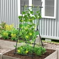 thumbnail image 2 of Costway 74" Garden Cucumber Trellis for Plant Climbing with PE-Coated Frame, Trellis Net, 2 of 10