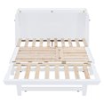 thumbnail image 6 of Harper & Bright Designs Queen Murphy Bed Wall Bed with Gold Leg, Queen Size Cabinet Bed Folding Wall Bed with Frosted Glass Doors Design and Fake Drawers, White, 6 of 12