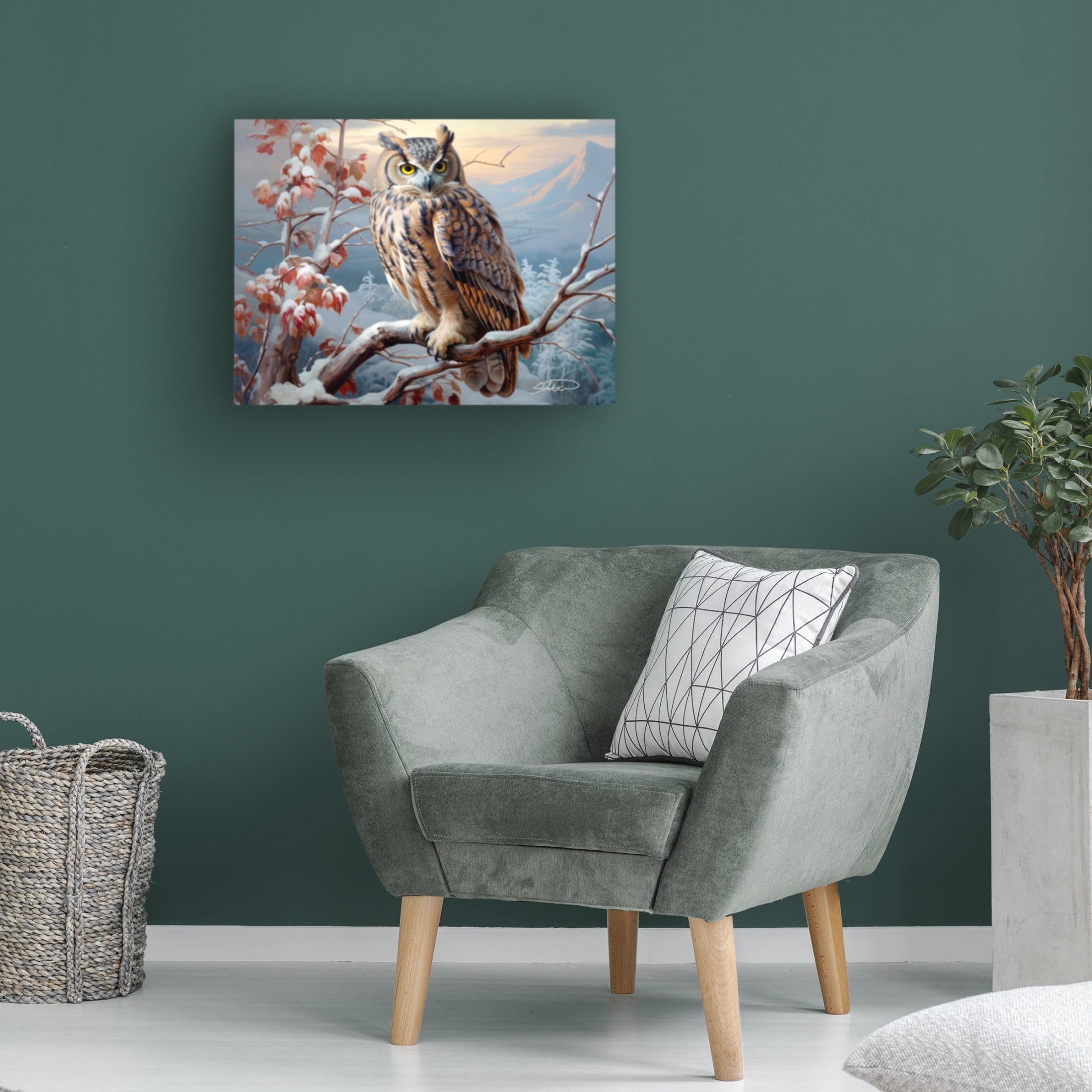 Canvas Wall Art - Stewart 'The Protector' Wall Art for Living Room, Bedroom, or Office Décor by Trademark Fine Art - 19 x 14 Inches