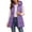 Purple, variant on Levmjia Women's Hooded Vest Zip Up Quilted Padded Gilet Detachable Hood Drawstring Waist Sleeveless Outerwear with Pockets