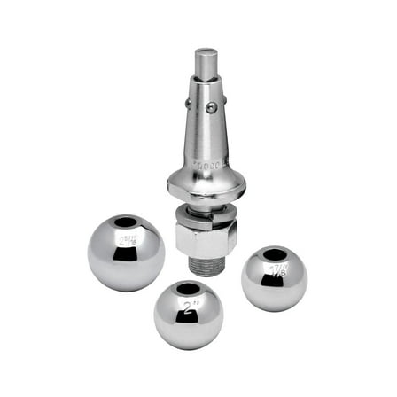 10,000 lb 1" Shank with 1 7/8" and 2" and 2 5/16" Balls Interchangeable Hitch Ball Set Replacement Auto Part, Easy to Install