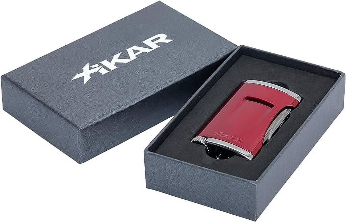 Xikar Xidris Single Jet Flame Lighter, Daytona Red