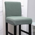 thumbnail image 2 of GUOOL 1Pcs Stretch Dining Chair Cover Removable Slipcover Washable Banquet Chair Decor Green, 2 of 9