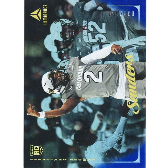 2025 Panini Luminance Shedeur Sanders #176 Blue /150 Rookie RC Football Card