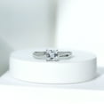 thumbnail image 3 of Rosec Jewels 1.25 CT Round and Princess Cut Zircon Ring for Women, Classic Cubic Zirconia Solitaire Engagement Ring in Gold, 10K White Gold, US 11.00, 3 of 8