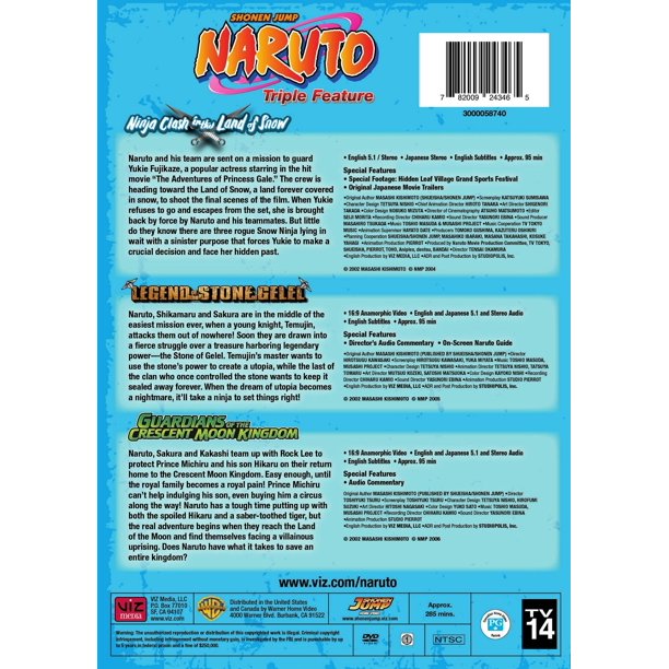 Naruto the Movie: 1-3 (Box Set) [DVD] - Walmart.com