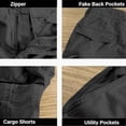 thumbnail image 5 of Boys Cargo Shorts solid color With Multiple Pockets Casual Summer Shorts Outdoor wear, 5 of 6