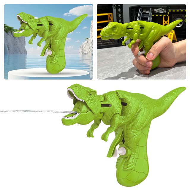 Dinosaurio Presionando Pistola Estrés Ucción Playa Piscina Batalla Juguete Rojo