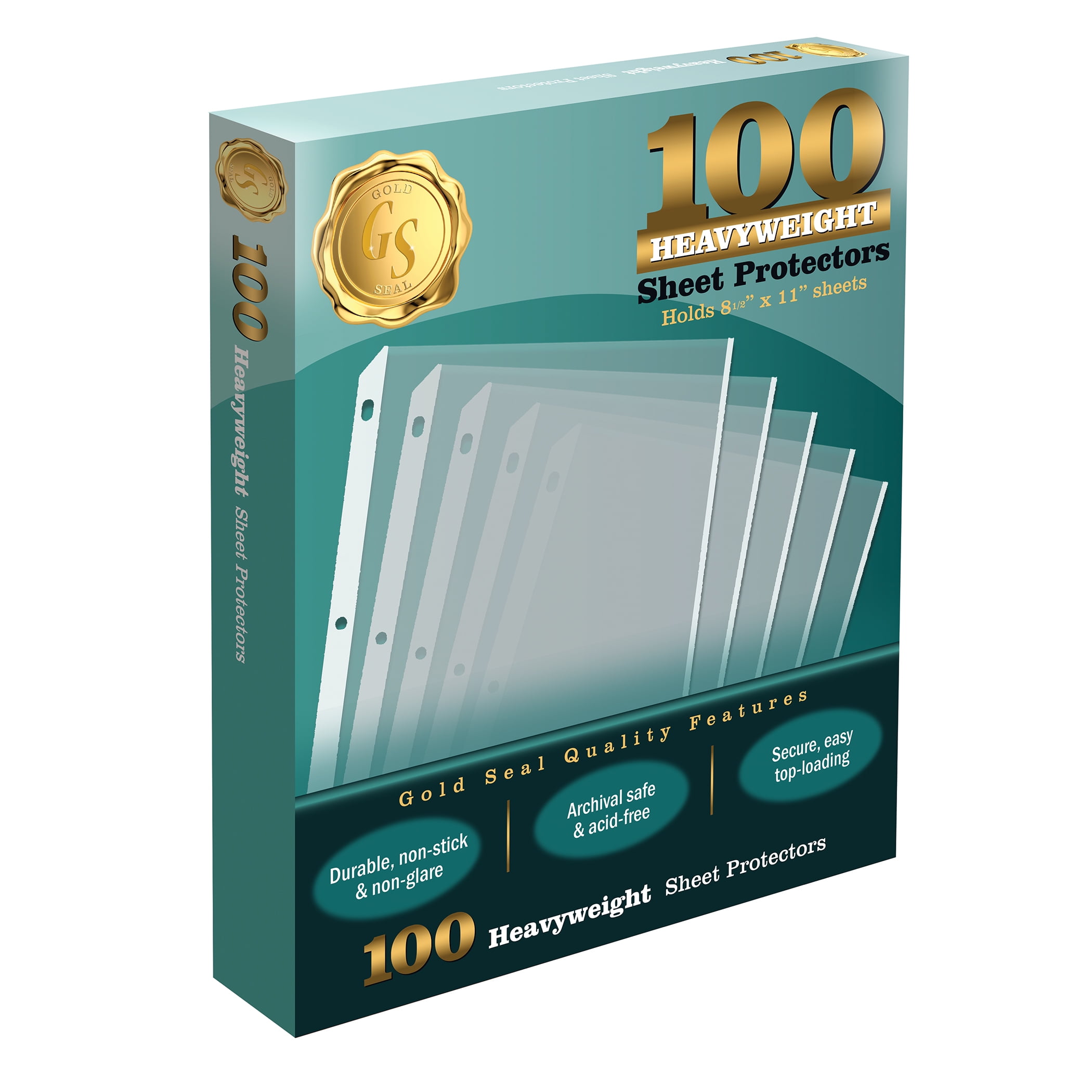 Expandable Heavy-Duty Sheet Protectors with Flap Closure, Letter Size, 10  Pack