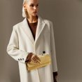 thumbnail image 4 of Monedero de mano NEWROGENG de piel tejida para mujer, color dorado, 4 of 7