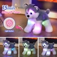 thumbnail image 2 of Peluche BSTAOFY Husky Puppy de 30 cm con luz nocturna LED, 2 of 7