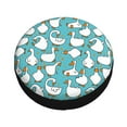 thumbnail image 3 of Gaeub Cartoon Funny Goose 14-17in Tire Cover, Spare Tire Cover, for Camper Caravan, Trailer, Car, Truck, SUV, Jeep - 17 inch, 3 of 9