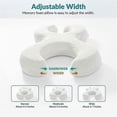 thumbnail image 3 of Low Style Soft Memory Foam Anti-aging Beauty Pillow Side Sleeping Face Anti-wrinkle Pillow - White, 3 of 5