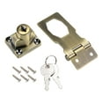 thumbnail image 2 of 2.5-inch Keyed Hasp Locks Zinc Alloy Twist Knob Keyed Locking Hasp w Screws for Door Keyed Different Bronze Tone, 2 of 6