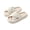 White, variant on Women's Cross Band Platform Slippers Breathable House Shoes With Thick Cushioned Sole For Indoor Comfort, Pink