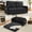 Corduroy-Dark Gray, variant on BALUS Queen Size Loveseat Sleeper Sofa, Convertible Futon Sofa with Pull out Bed and Fold out mattress, Corduroy , Black