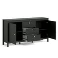 thumbnail image 6 of Tvilum Madrid 2 Door Sideboard with 3 Drawers and 4 Shelves, Black Matte, 6 of 23