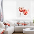 thumbnail image 1 of Colorful Watercolor Roses on White - Large Floral Canvas Artwork, 1 of 3