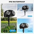 thumbnail image 5 of Christmas snow projection light, high brightness dynamic Led snow light projection, Ip65 waterproof, 5 of 5