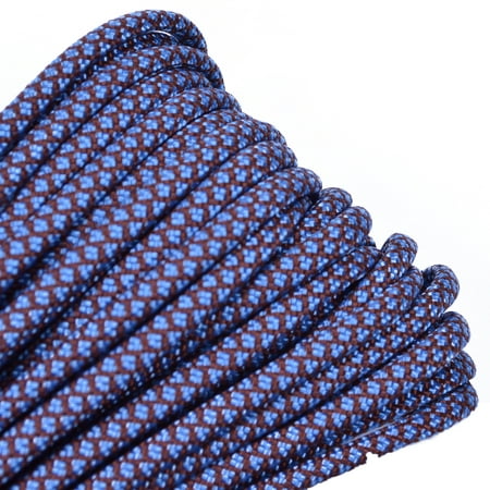 50 Feet High Quality Best Durability 550 lb Paracord - Chocolate and Tarheel Blue Diamonds Color - Bored Paracord (Best Italian Chocolate Brands)