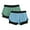 Blue Heather/Deep Green, variant on icyzone Exercise Athletic Jogging Shorts 2-in-1