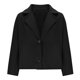 thumbnail image 5 of Chaqueta y abrigo de piel sintética de manga larga sin capucha para mujer, con solapa y doble botonadura, de lana corta, informal, holgada, blusa para mujer, 5 of 6
