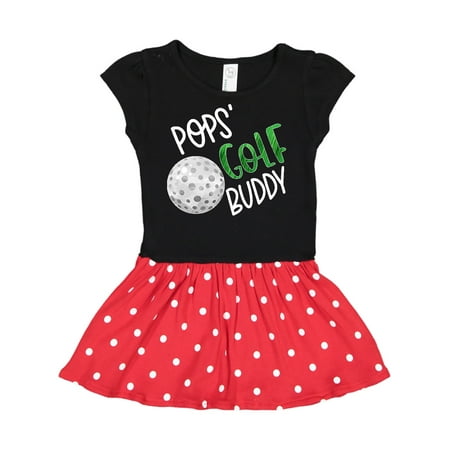 

Inktastic Pops Golf Buddy with Golf Ball Gift Toddler Girl Dress