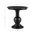 thumbnail image 5 of Powell Elissa Round Pedestal Indoor Accent Side Table, 26" Tall, Black, 5 of 11