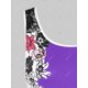thumbnail image 4 of Camiseta de tirantes floral con panel de encaje de talla grande Rosegal  Bikinis, 4 of 5