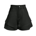 thumbnail image 5 of Trendfront Women's High Waisted Solid Color Wide Leg Shorts 2 in 1 Built-in Liner Loose Casual Summer Lounge Shorts, 5 of 6