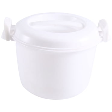Microwave Rice Cooker Multifunction Small Lunch Container Microwave Cooker Cookware for Microwave Oven 17.5x21x14cm