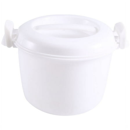 Microwave Rice Cooker Multifunction Small Lunch Container Microwave Cooker Cookware for Microwave Oven 17.5x21x14cm