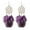 Purple, variant on Waroomhouse Fine Craftsmanship Earrings 1 Pair Retro Bohemia Women Hook Earrings Feather Tassel Round Drop Earrings Palace Style Dangle Earrings Jewelry Gift