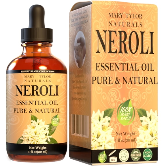 Neroli Essential Oil (1 oz), Premium Therapeutic Grade, 100% Pure and Natural, Perfect for Aromatherapy, Relaxation, Improved Mood and Much More by Mary Tylor Naturals