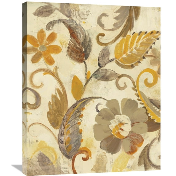 Global Gallery's 'Autumn Garden II Light' By Albena Hristova Stretched Canvas Wall Art