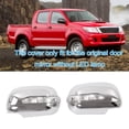 thumbnail image 2 of for 2005-2011 Silver Chrome Rearview Side Door Mirror Cover Cap with LED Turn Signal Light Lamp, 2 of 5