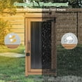 thumbnail image 5 of Outdoor Storage Cabinet Waterproof with Metal Top, Wooden Table Tool Organizer with Adjustable Shelf for Patio Backyard Garden, 5 of 9