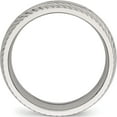 thumbnail image 2 of Stainless Steel Polished Diamond Cut 7mm Band (Size 12) Made In China sr500-12, 2 of 5