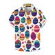 thumbnail image 1 of Blusas y camisas de manga corta con cuello en V Camisa estampada de Pascua para hombre Camisa abotonada Top de poliéster para hombre, 1 of 4