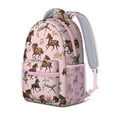 thumbnail image 2 of Waterproof School Backpack with Horse & Flower Print - Ergonomic Student Backpack for Teens, Lightweight Durable Bookbag with Spinal Support & Breathable Straps, 2 of 5