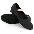 thumbnail image 1 of Prendas de baile con suela dividida suave para practicar o actuar, talla 34, zapatillas de ballet negras para adultos, niñas y niños, 1 of 8