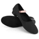 thumbnail image 1 of Prendas de baile con suela dividida suave para practicar, talla 38, zapatos de ballet negros para niñas y niños adultos, 1 of 8