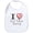 Cloud White, variant on CafePress - I Heart Dirt Track Racing Bib - Cute Cotton Cloth Baby Bib, Toddler Bib