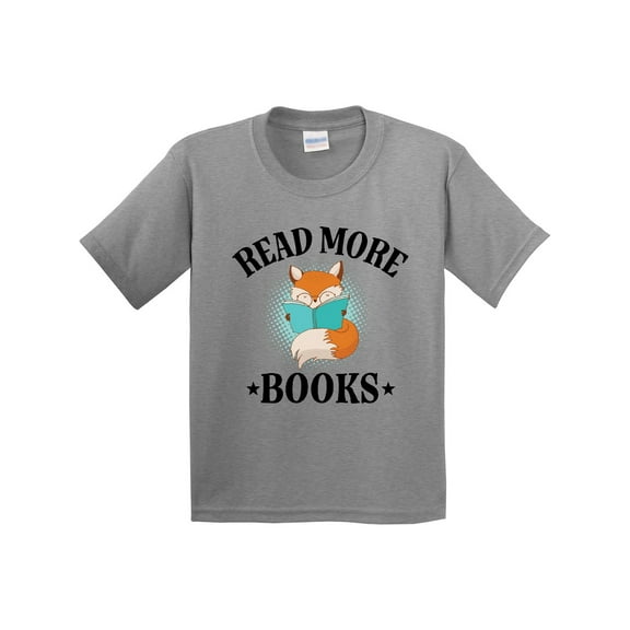 Inktastic Reading Group Fox Read More Books Youth T-Shirt