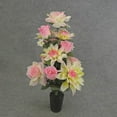 thumbnail image 2 of 1 Pc, Dahlia & Rose Memorial Cone Arrangement In Pink For Spring/For Mother'S Day Decor - Cone, 2 of 5